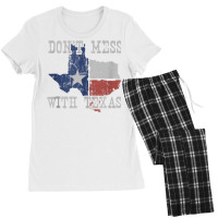 Don't Mess With Vintage Texas Longhorn Lone Star State Shirt Tank Top Women's Pajamas Set | Artistshot