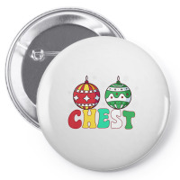 Chest Nuts Matching Chestnuts Funny Christmas Couples Chest Premium T Pin-back Button | Artistshot