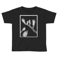 Joshua Tree Linocut Print   White Ink Tank Top Toddler T-shirt | Artistshot