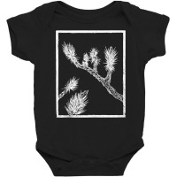 Joshua Tree Linocut Print   White Ink Tank Top Baby Bodysuit | Artistshot