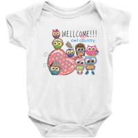 Wellcome Owl Country Baby Bodysuit | Artistshot