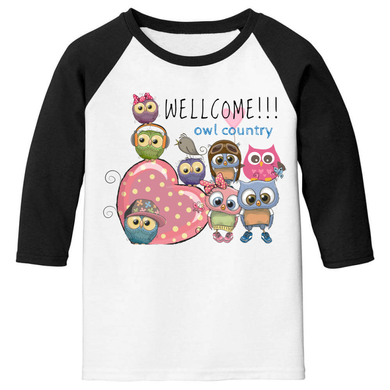 Wellcome Owl Country Youth 3/4 Sleeve | Artistshot