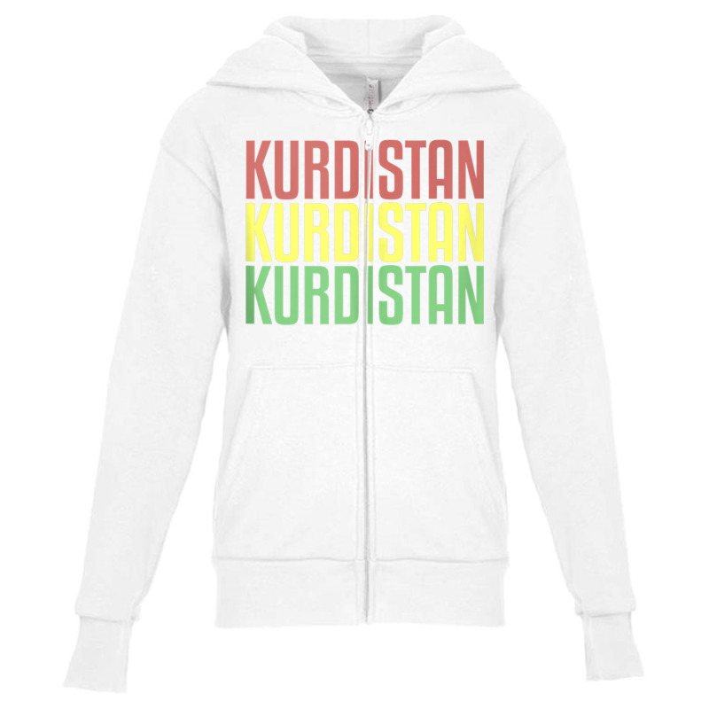 Kurdish Kurdistan Tank Top Youth Zipper Hoodie by nyce | Artistshot