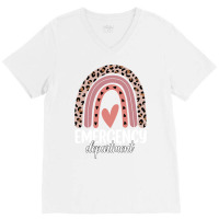 Emergency Department Rainbow Leopard Emergency Room Nursing Long Sleev V-neck Tee | Artistshot