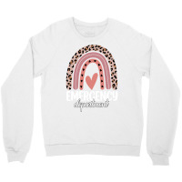 Emergency Department Rainbow Leopard Emergency Room Nursing Long Sleev Crewneck Sweatshirt | Artistshot