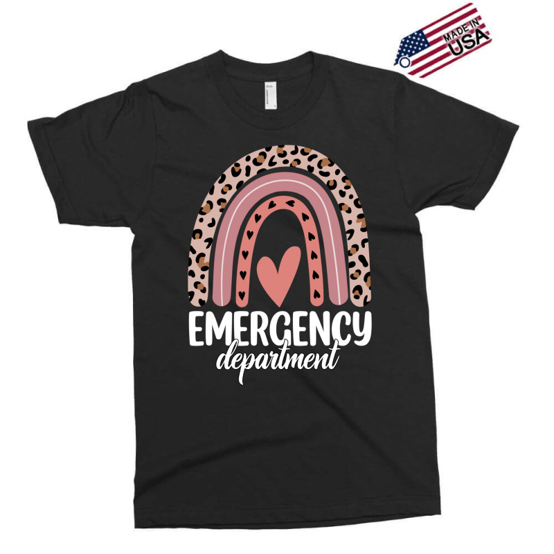 Emergency Department Rainbow Leopard Emergency Room Nursing Long Sleev Exclusive T-shirt | Artistshot