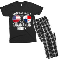 American Raised With Panamanian Roots Usa Panama Flag Tank Top Men's T-shirt Pajama Set | Artistshot