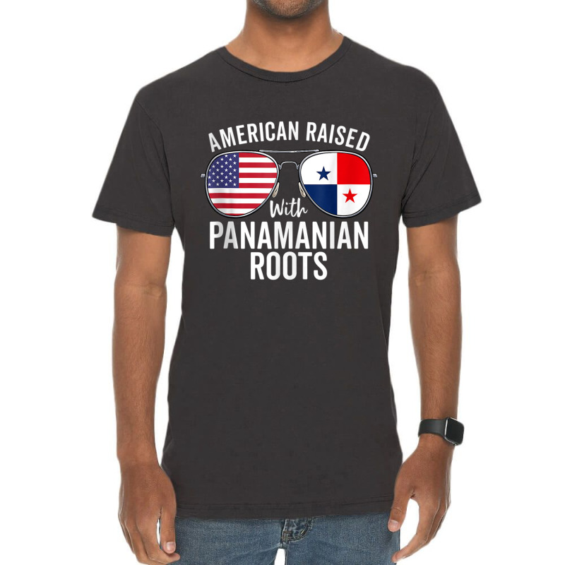 American Raised With Panamanian Roots Usa Panama Flag Tank Top Vintage T-Shirt by cm-arts | Artistshot