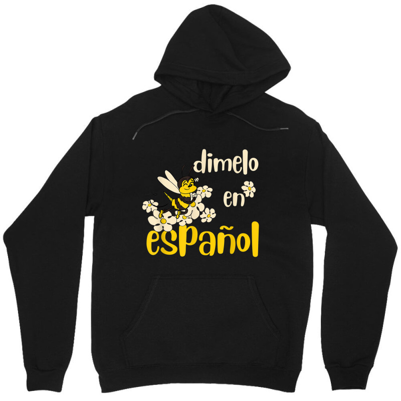 Dimelo En Espanol Cute Bee Spanish Teacher Maestra Bilingue T Shirt Unisex Hoodie by cm-arts | Artistshot