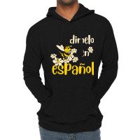 Dimelo En Espanol Cute Bee Spanish Teacher Maestra Bilingue T Shirt Lightweight Hoodie | Artistshot