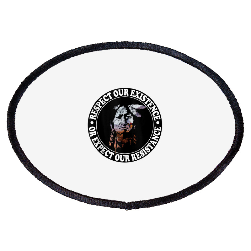 Native American Chief   Sitting Bull Lakota Sioux Tank Top Oval Patch | Artistshot