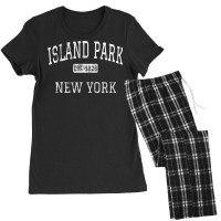 Island Park New York Ny Vintage T Shirt Women's Pajamas Set | Artistshot