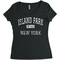 Island Park New York Ny Vintage T Shirt Women's Triblend Scoop T-shirt | Artistshot