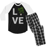 Monstera Deliciosa Swiss Cheese Plant Lovers Love Monstera Sweatshirt Men's 3/4 Sleeve Pajama Set | Artistshot