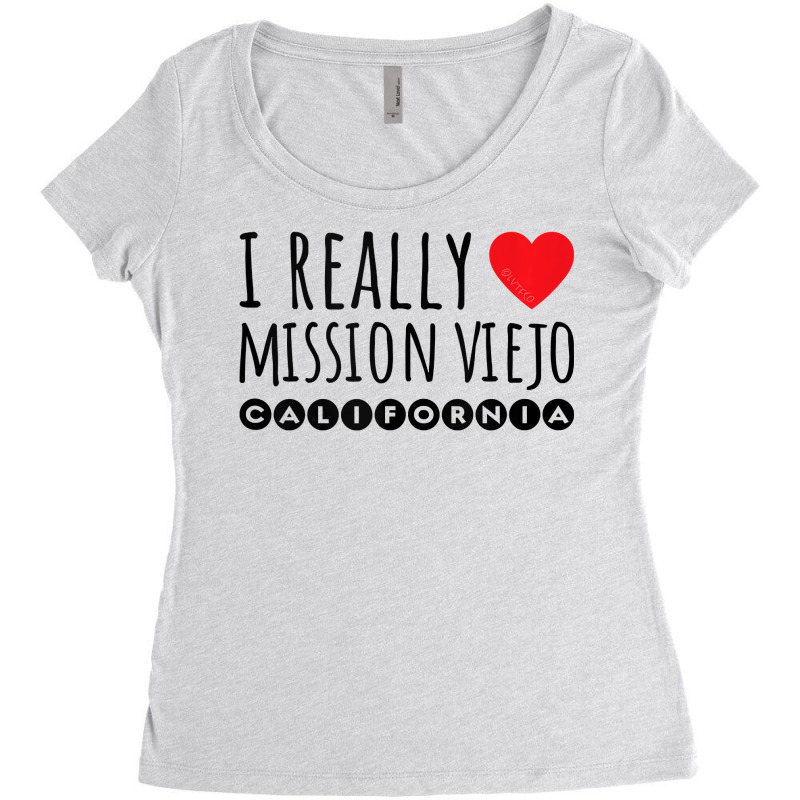 I Really Love (heart) Mission Viejo California Tank Top Women's Triblend Scoop T-shirt by cm-arts | Artistshot