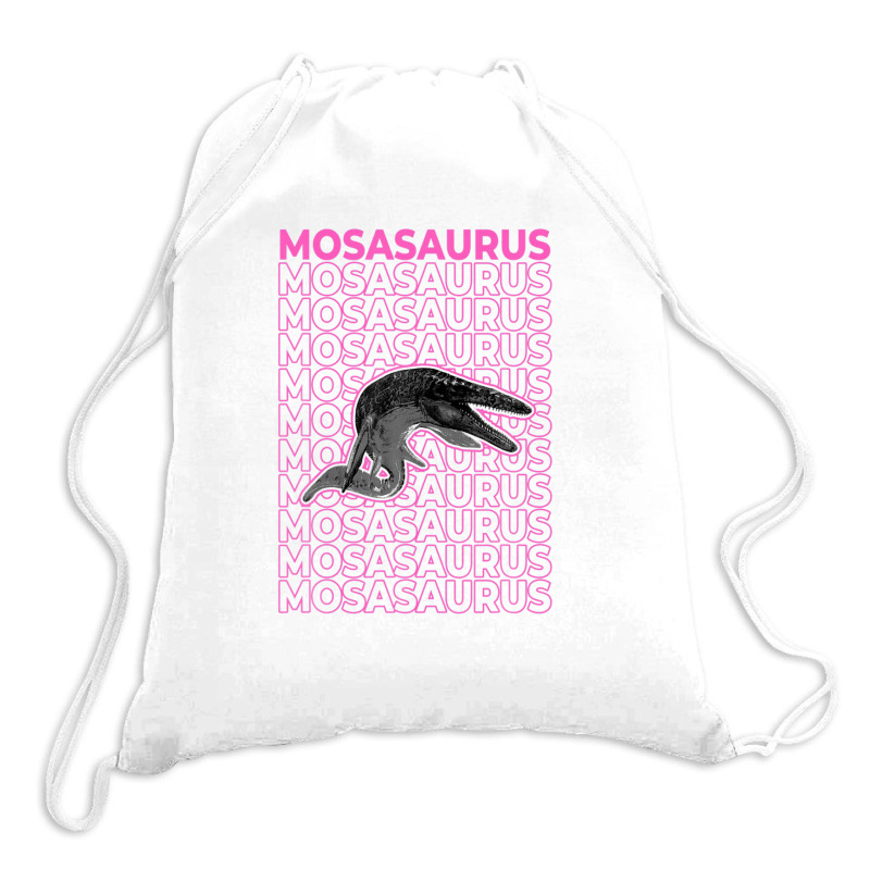 Mosasaurus Pastel Aesthetic Drawstring Bags | Artistshot