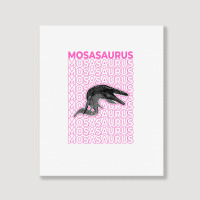 Mosasaurus Pastel Aesthetic Portrait Canvas Print | Artistshot