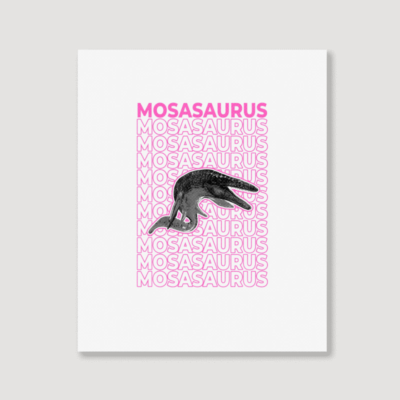 Mosasaurus Pastel Aesthetic Portrait Canvas Print | Artistshot