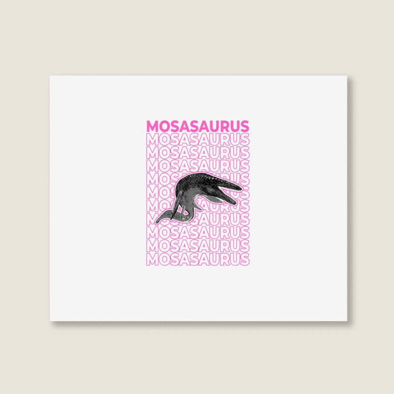 Mosasaurus Pastel Aesthetic Landscape Canvas Print | Artistshot