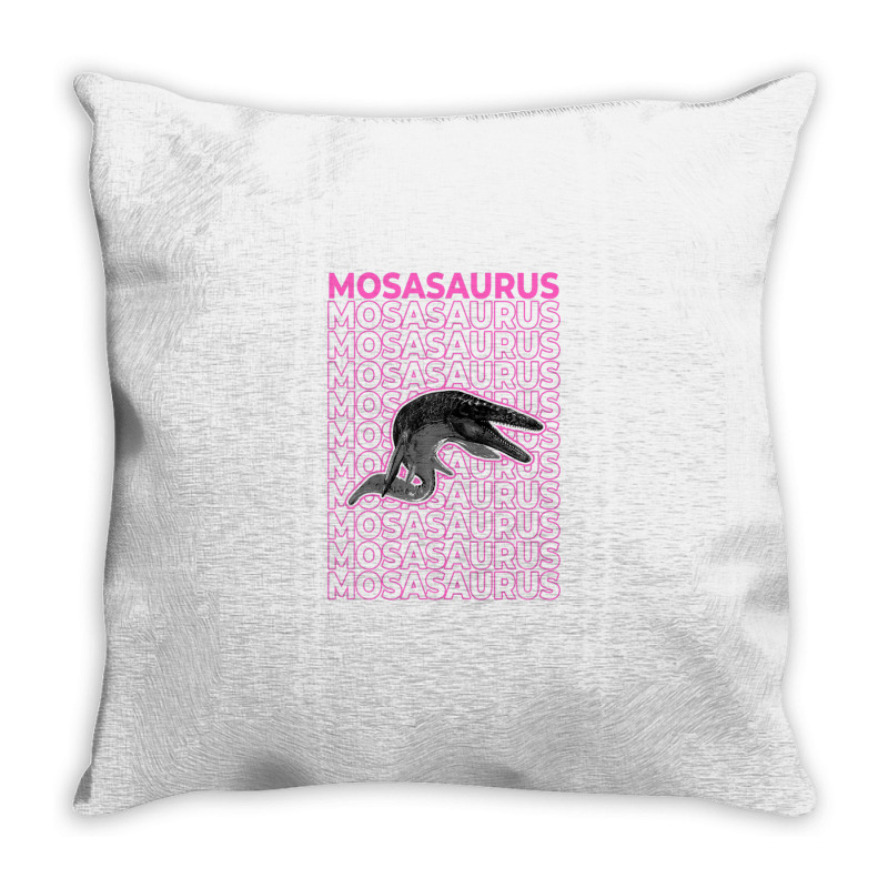 Mosasaurus Pastel Aesthetic Throw Pillow | Artistshot