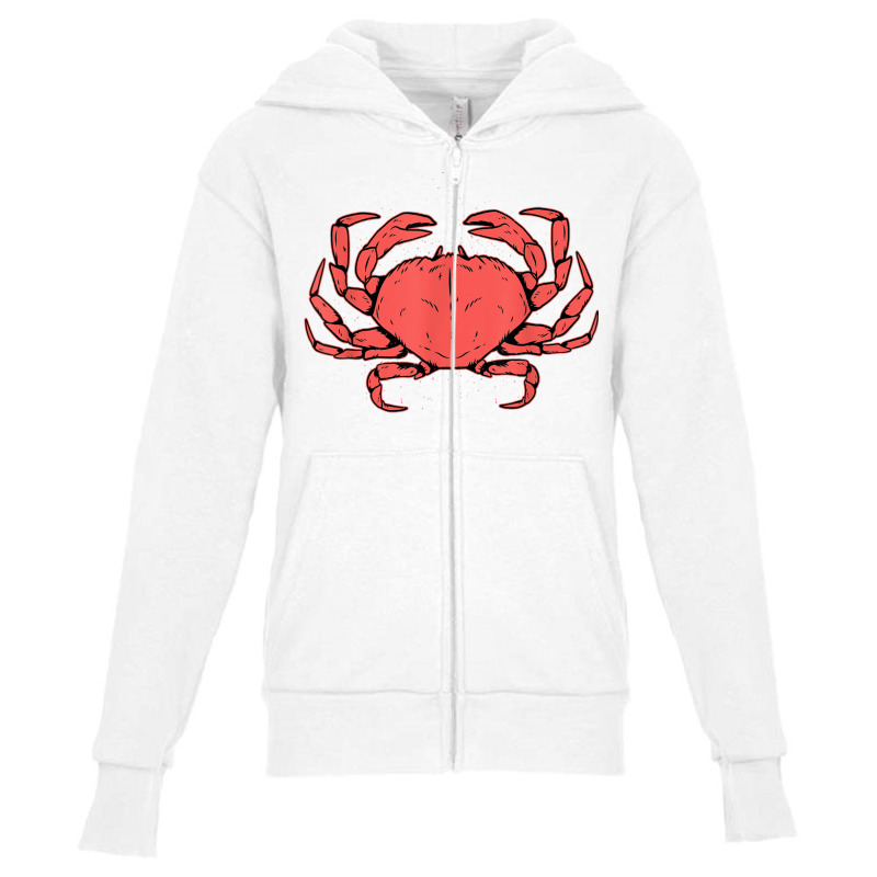 Crab Crustacean T Shirt Youth Zipper Hoodie | Artistshot