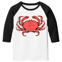 Crab Crustacean T Shirt Youth 3/4 Sleeve | Artistshot