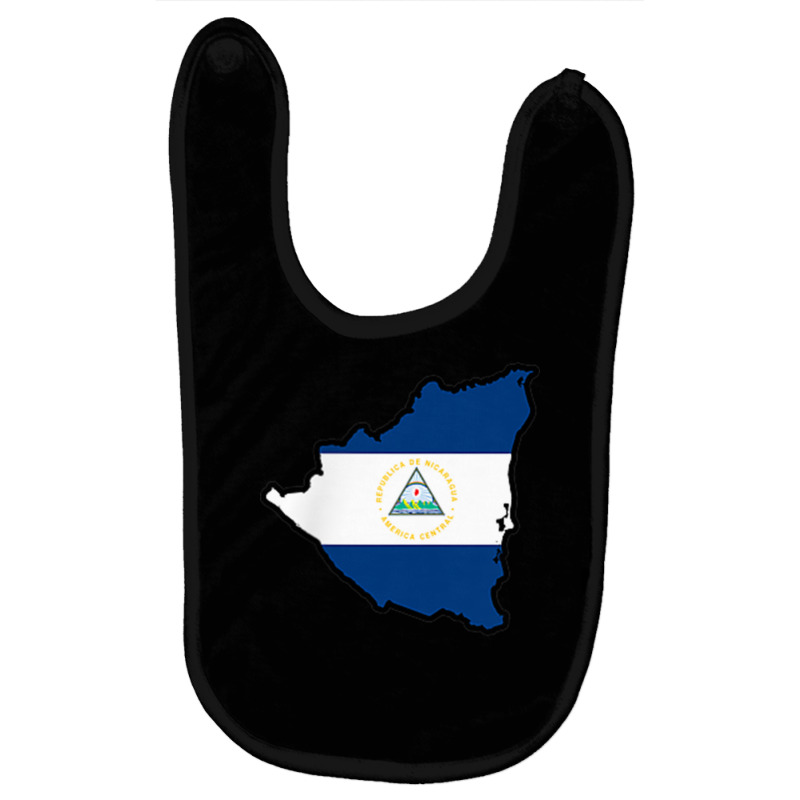 Nicaraguan Map   Nicaragua Roots Latin American T Shirt Baby Bibs by nyce | Artistshot