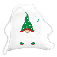 Funny Shopping Gnome Group Matching Family Costume Christmas Premium T Drawstring Bags | Artistshot