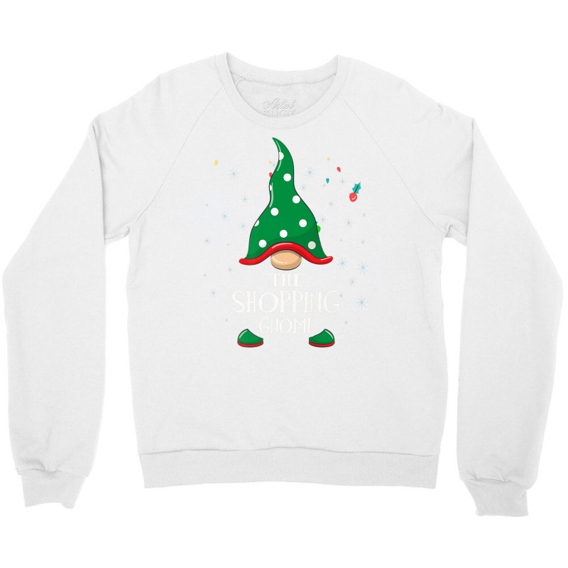 Funny Shopping Gnome Group Matching Family Costume Christmas Premium T Crewneck Sweatshirt | Artistshot