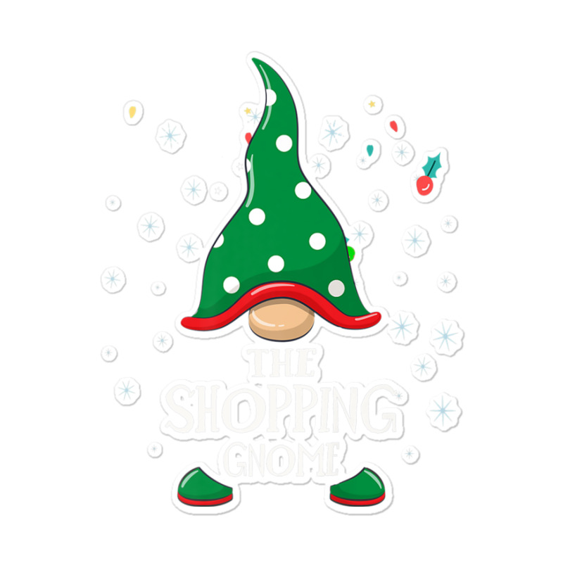 Funny Shopping Gnome Group Matching Family Costume Christmas Premium T Sticker | Artistshot