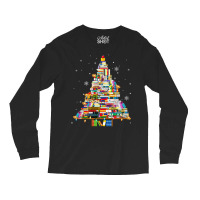 Christmas Library Tree Lights For Librarian And Book Lover Long Sleeve Long Sleeve Shirts | Artistshot