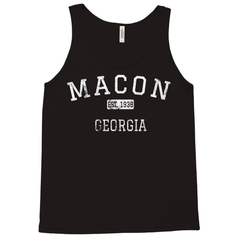 Macon Georgia Ga Vintage T Shirt Tank Top by cm-arts | Artistshot