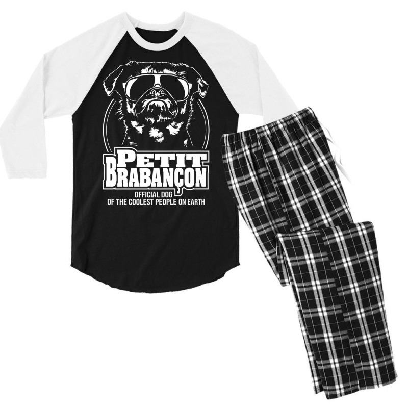 Funny Petit Brabancon Coolest People Dog Saying Dog Premium T Shirt Men's 3/4 Sleeve Pajama Set by cm-arts | Artistshot