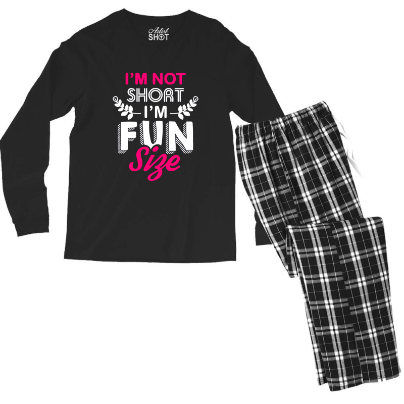 Short Girl Funny Quote Men's Long Sleeve Pajama Set | Artistshot