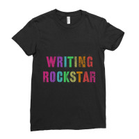 Language Arts Teacher Rocks I Prefer Term Writing Rockstar Premium T S Ladies Fitted T-shirt | Artistshot