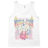 Rock & Roll Free Spirit World Tour Guitar Fire Wings Thunder T Shirt Tank Top | Artistshot