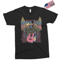 Rock & Roll Free Spirit World Tour Guitar Fire Wings Thunder T Shirt Exclusive T-shirt | Artistshot