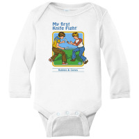 My First Knife Fight Long Sleeve Baby Bodysuit | Artistshot