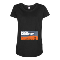 Nick Murphy Tour Front Maternity Scoop Neck T-shirt | Artistshot