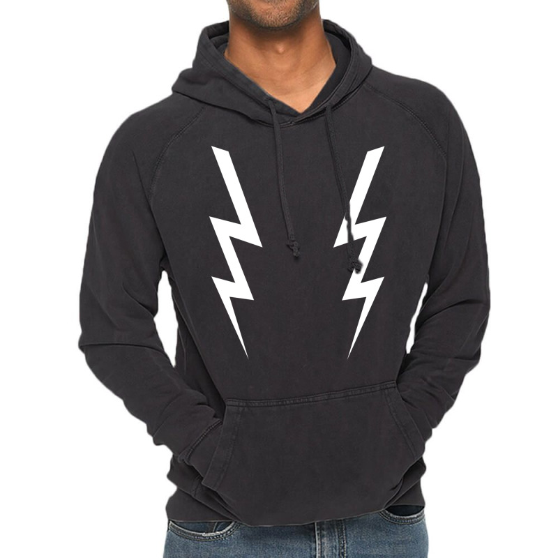 Awesome White Lightning Bolt Boosh Sweatshirt Vintage Hoodie by cm-arts | Artistshot