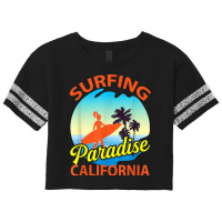 Surfing Paradise California Surfing T Shirt Scorecard Crop Tee | Artistshot