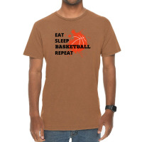 Eat Sleep Basketball Repeat, Basketball Funny Vintage T-shirt | Artistshot