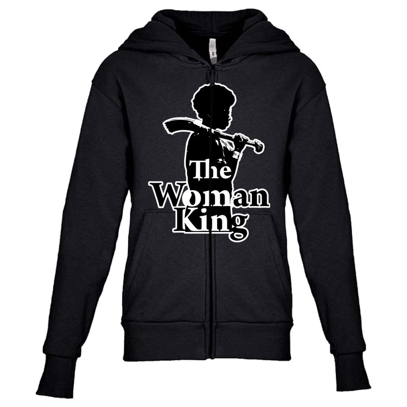 The King Woman Youth Zipper Hoodie by cm-arts | Artistshot