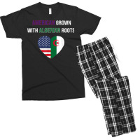 American Grown With Algerian Roots T Shirt Men's T-shirt Pajama Set | Artistshot