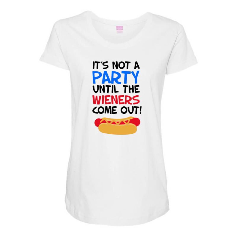 Sausage Party Maternity Scoop Neck T-shirt by cm-arts | Artistshot