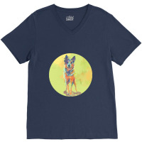 Australian Cattle Dog  Blue Heeler Dog V-neck Tee | Artistshot