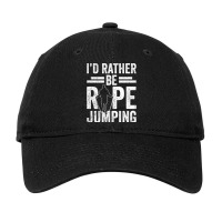 I'd Rather Be Rope Jumping Jump Skipping Hobby Long Sleeve T Shirt Adjustable Cap | Artistshot