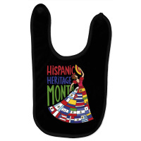 Latin Flags National Hispanic Heritage Month Long Sleeve T Shirt Baby Bibs | Artistshot