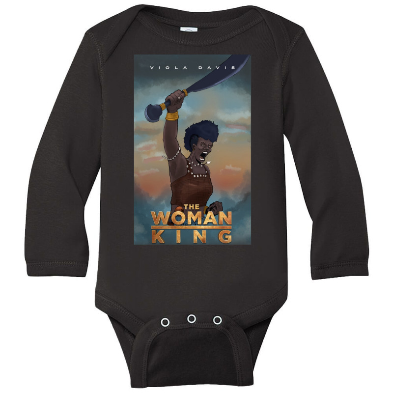 The Woman King Long Sleeve Baby Bodysuit by cm-arts | Artistshot