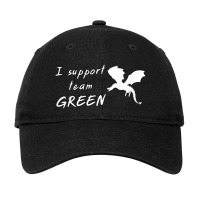 I Support Team Green Graphic Adjustable Cap | Artistshot